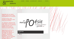 Desktop Screenshot of esperluete.be