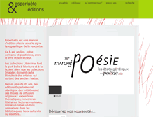 Tablet Screenshot of esperluete.be